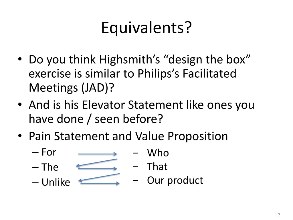 equivalents