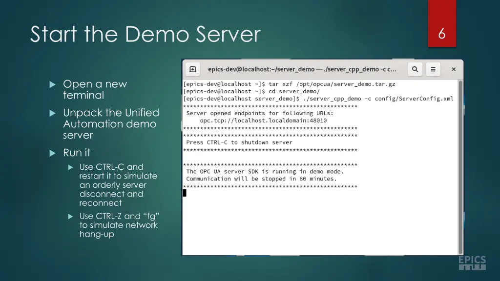 start the demo server