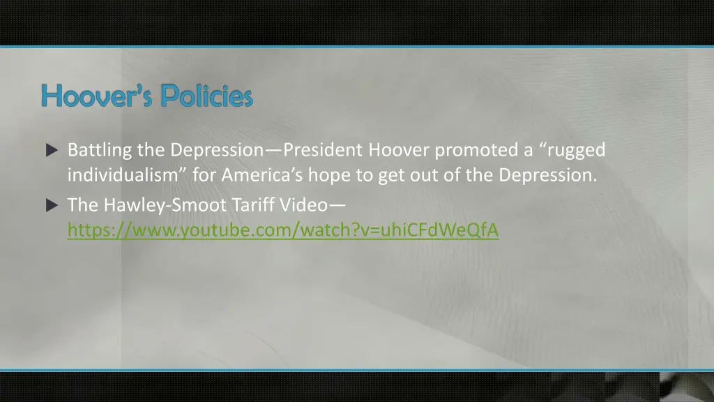 hoover s policies
