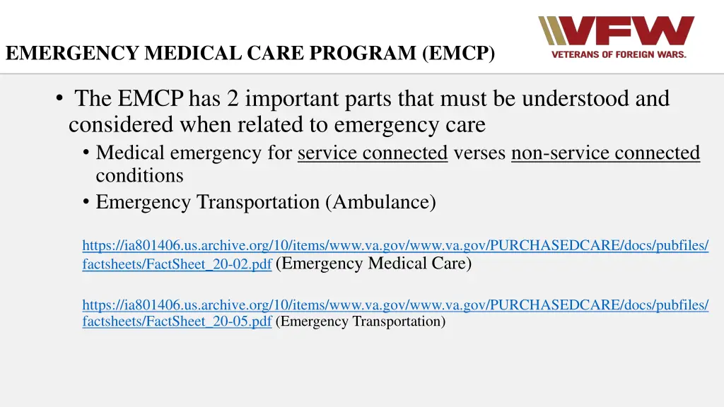 emergency medical care program emcp