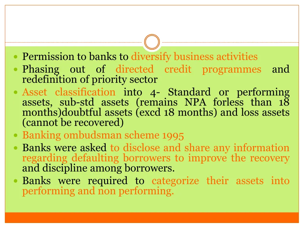 permission to banks to diversify business