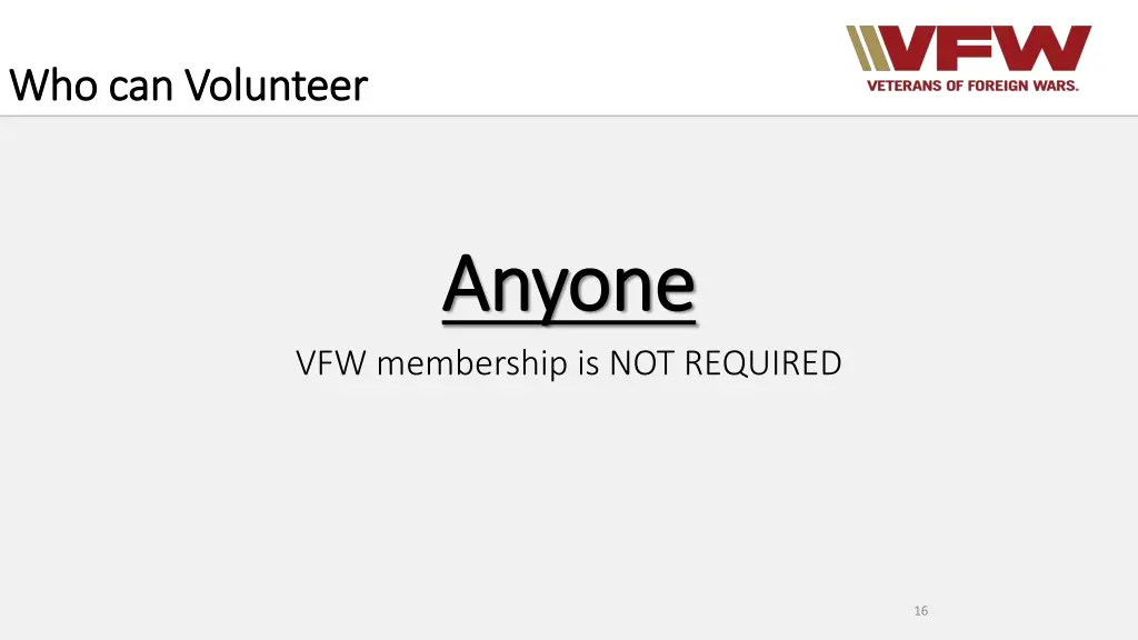 who can volunteer who can volunteer