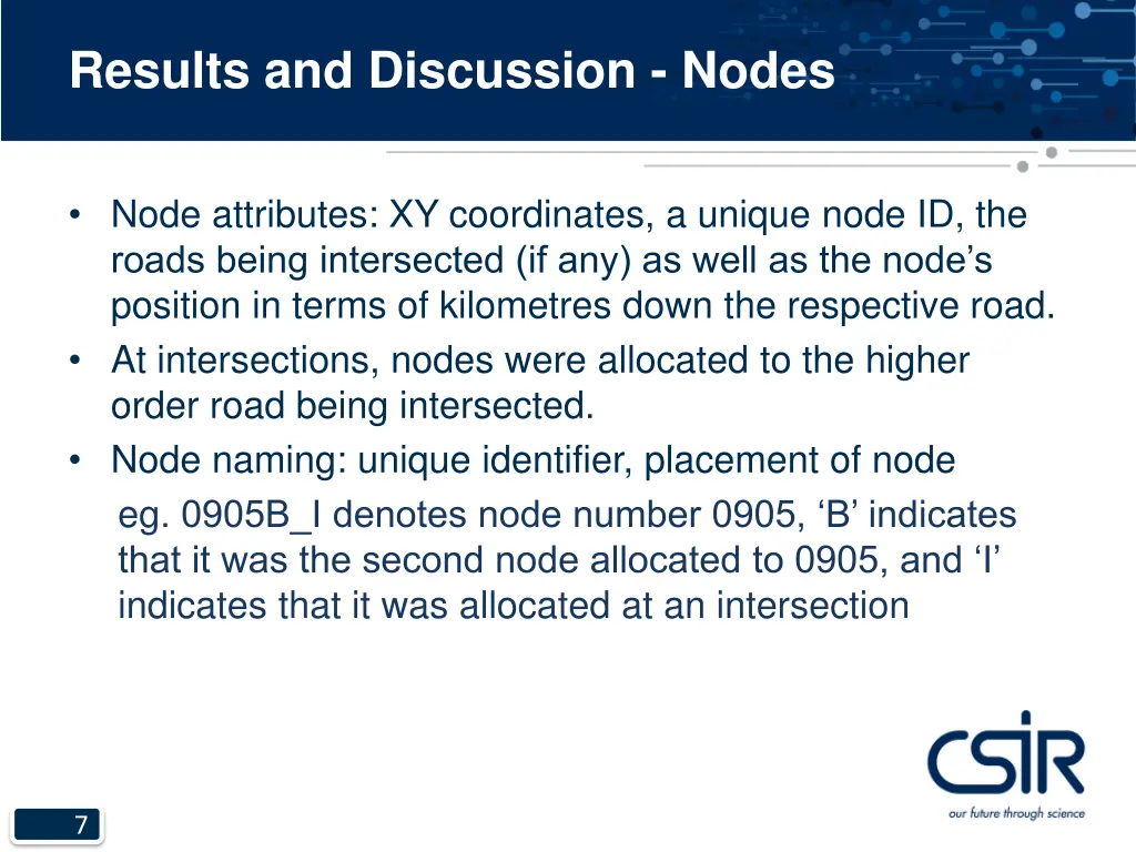 results and discussion nodes