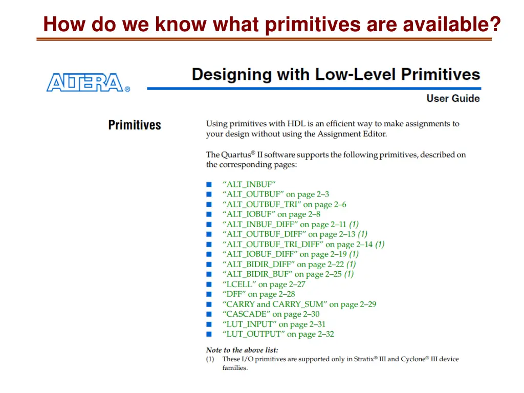 how do we know what primitives are available 1