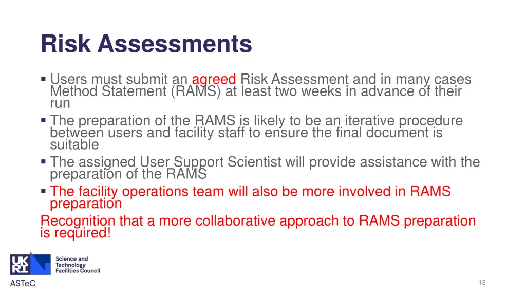 risk assessments