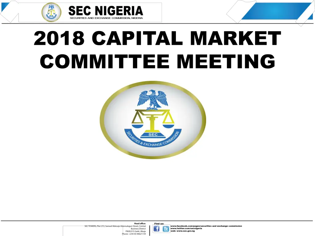 2018 capital market committee meeting