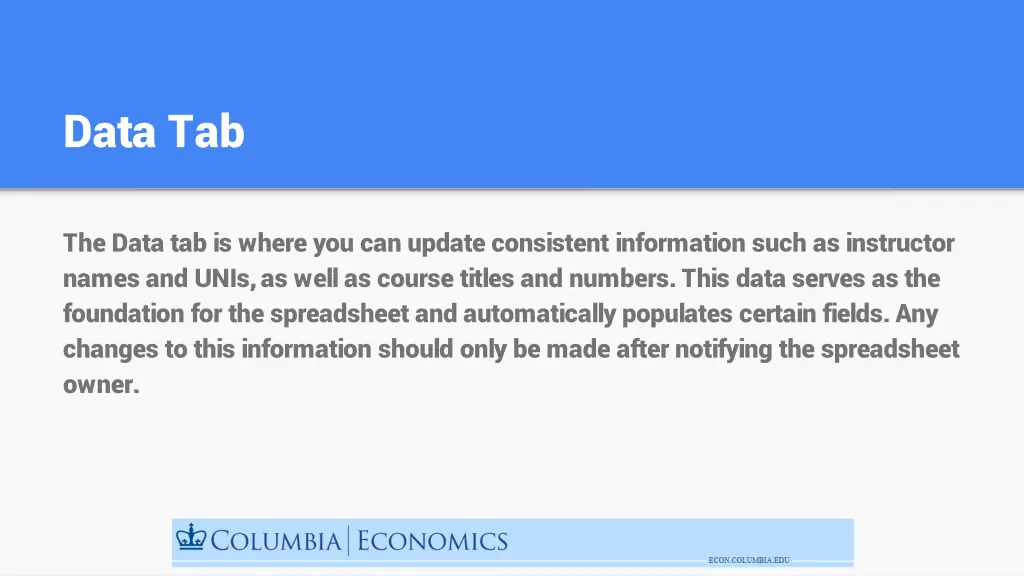 data tab