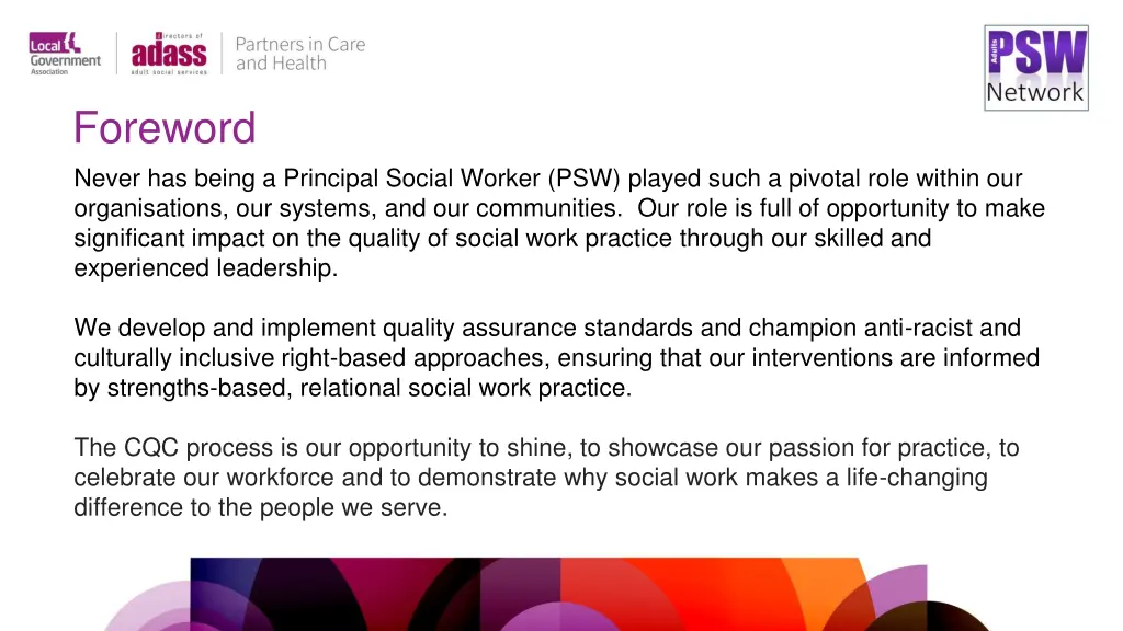 foreword never has being a principal social