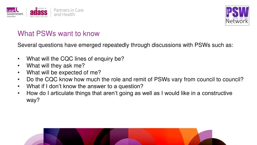 what psws want to know