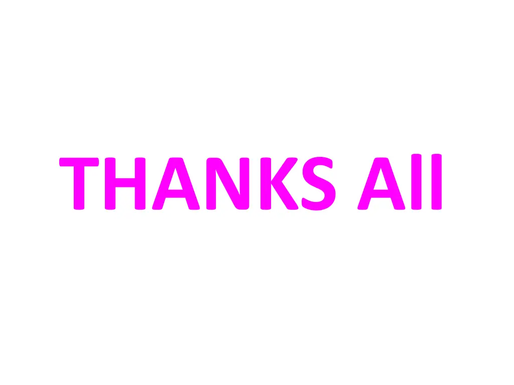 thanks all