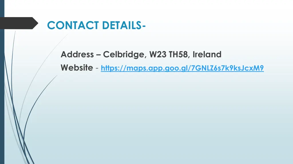 contact details