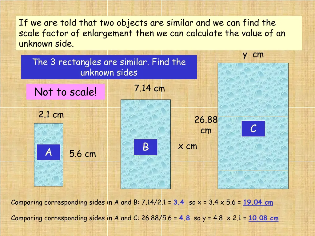 if we are told that two objects are similar 1