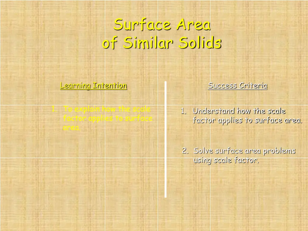 surface area of similar solids