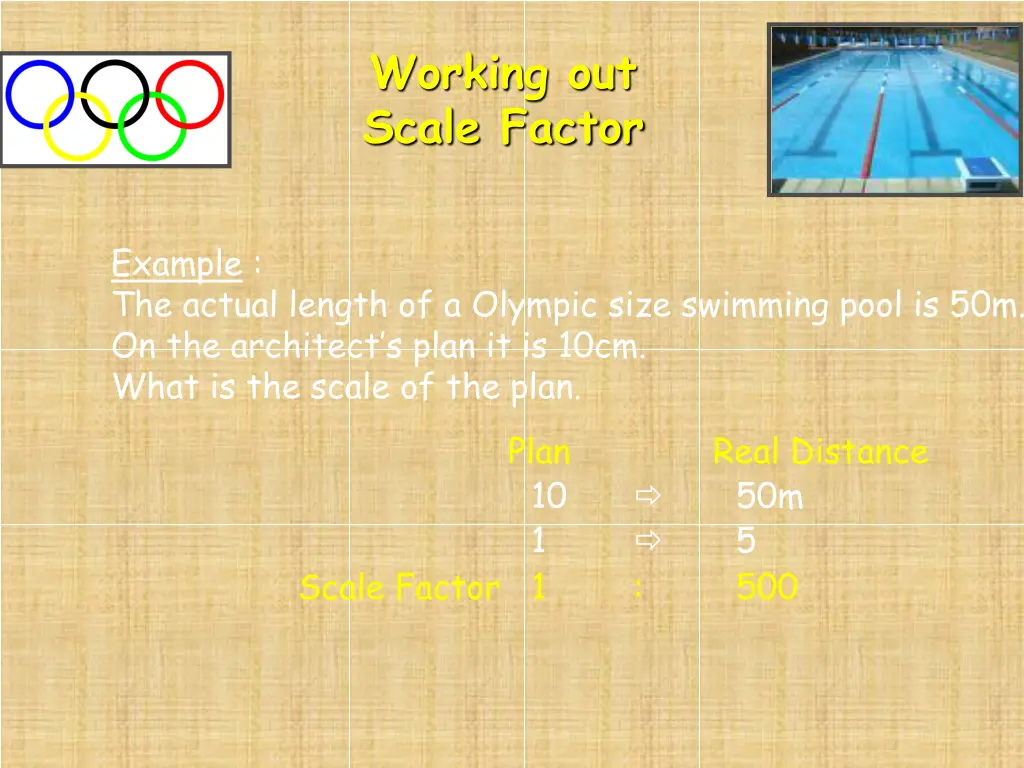working out scale factor 1