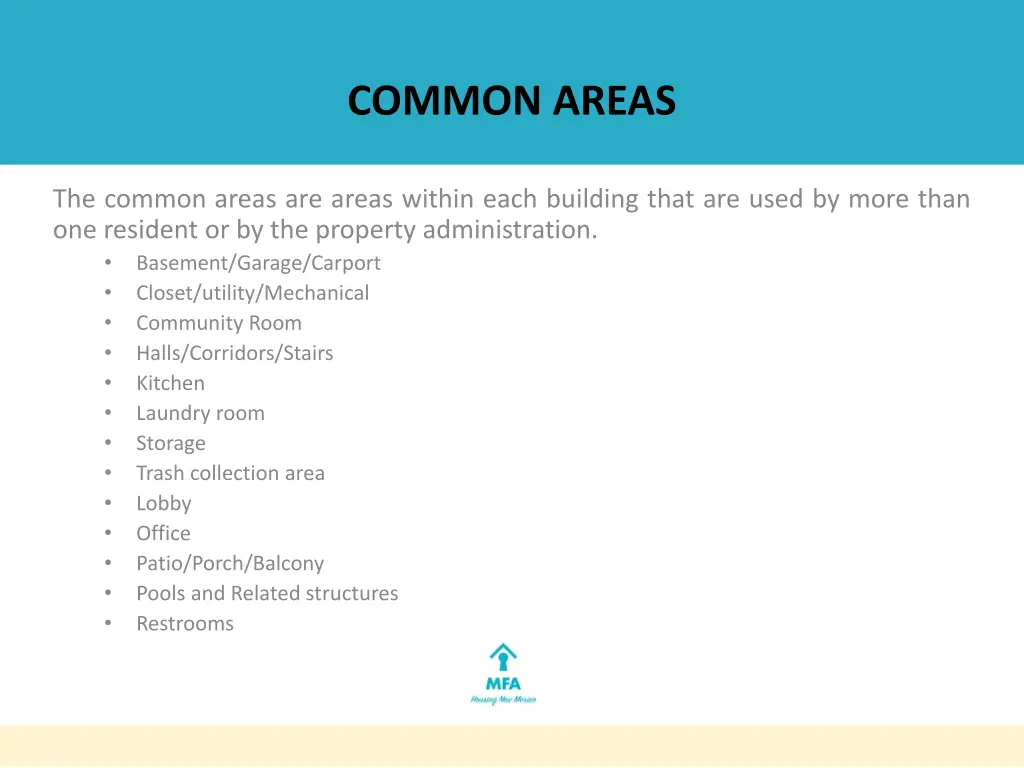 common areas