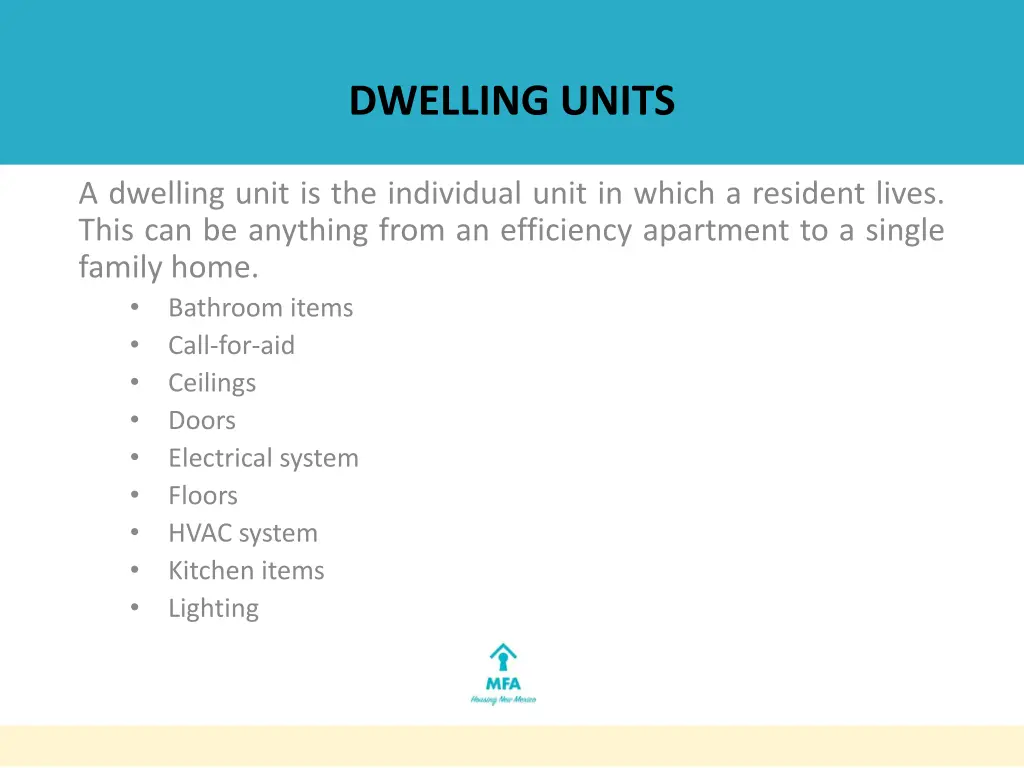 dwelling units