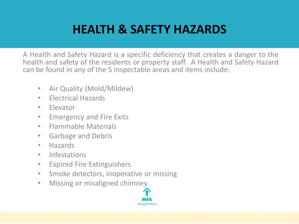 health safety hazards