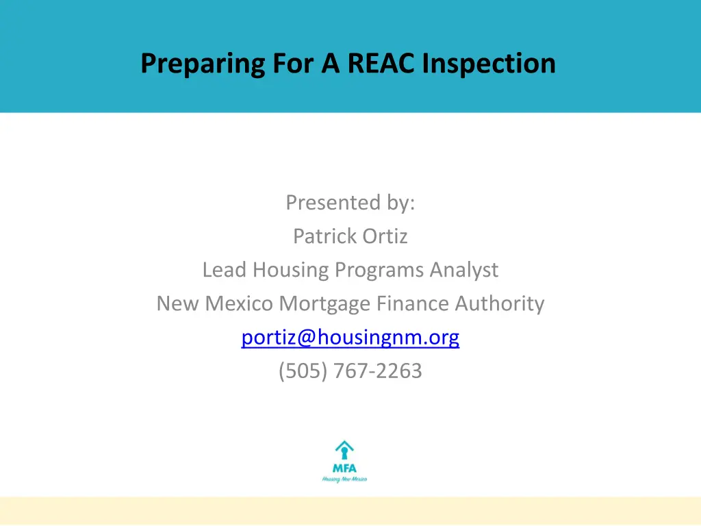 preparing for a reac inspection