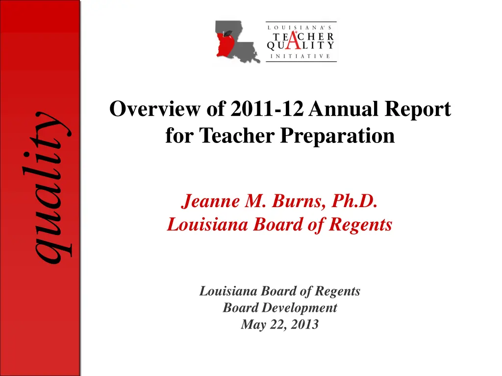 overview of 2011 12 annual report for teacher