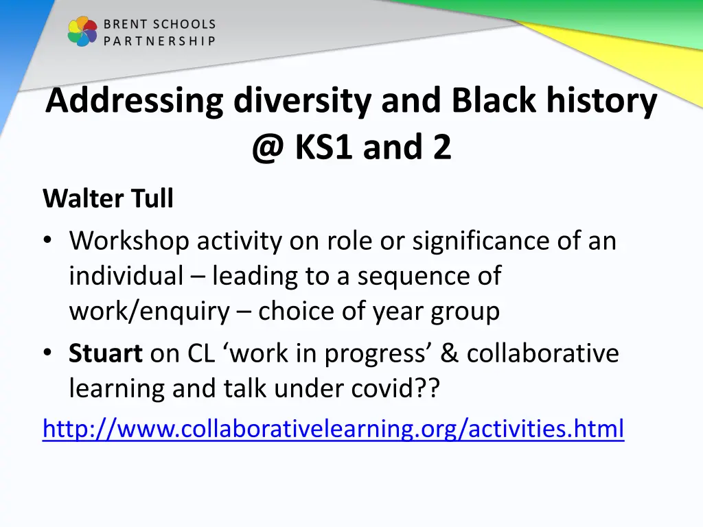 addressing diversity and black history @ ks1 and 2