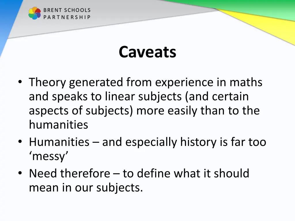 caveats