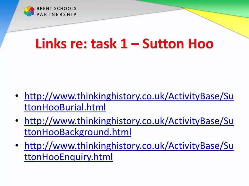 links re task 1 sutton hoo