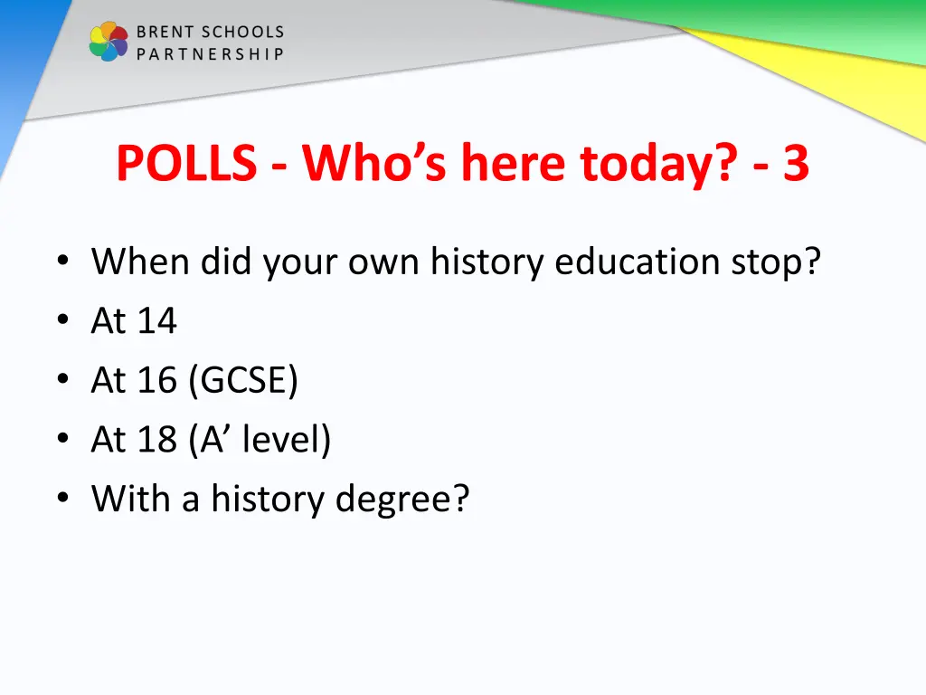 polls who s here today 3