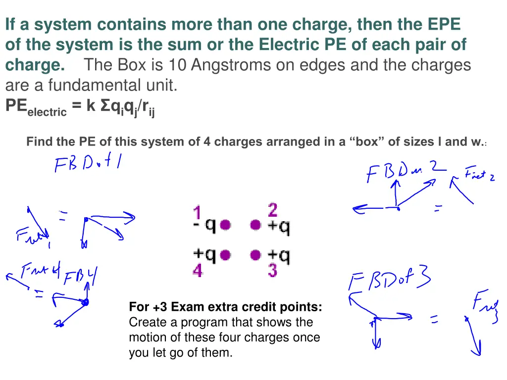 if a system contains more than one charge then