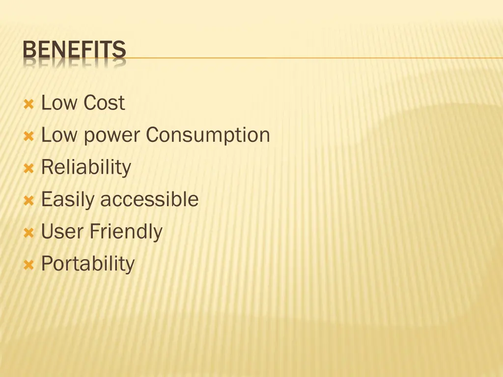 benefits