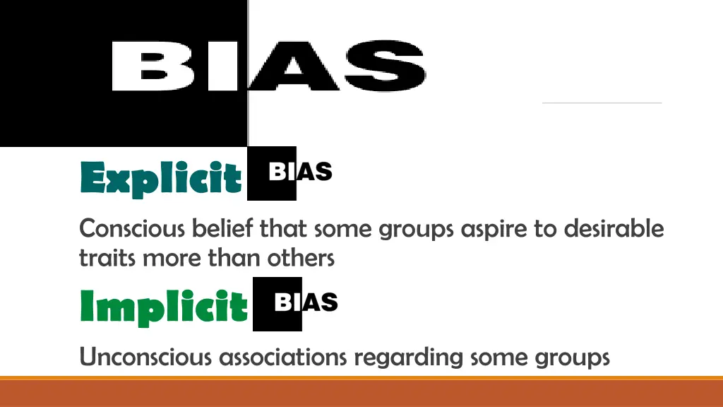 explicit conscious belief that some groups aspire