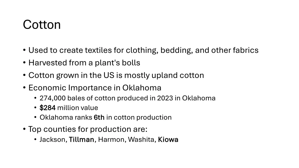 cotton