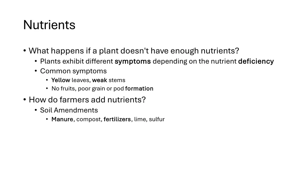 nutrients