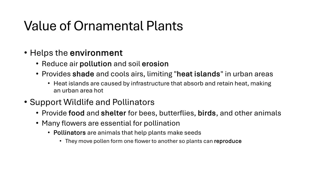 value of ornamental plants 1