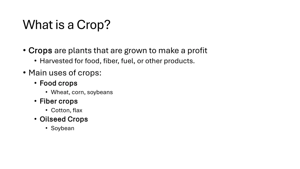 what is a crop