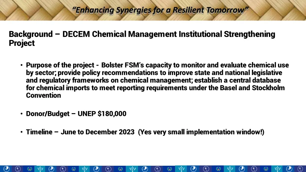 enhancing synergies for a resilient tomorrow
