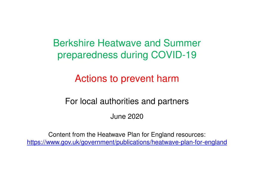 berkshire heatwave and summer preparedness during