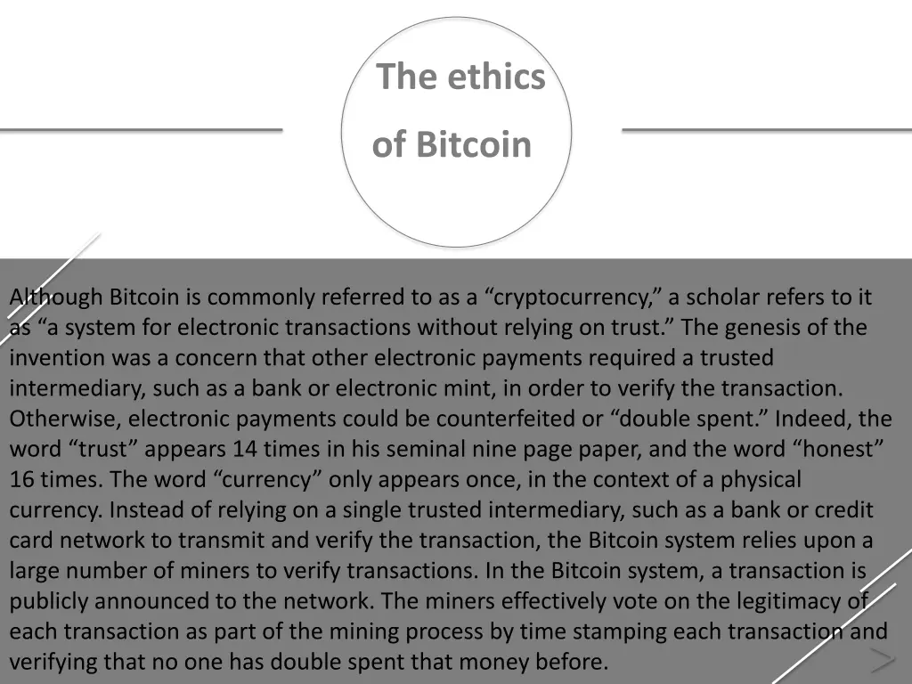 the ethics