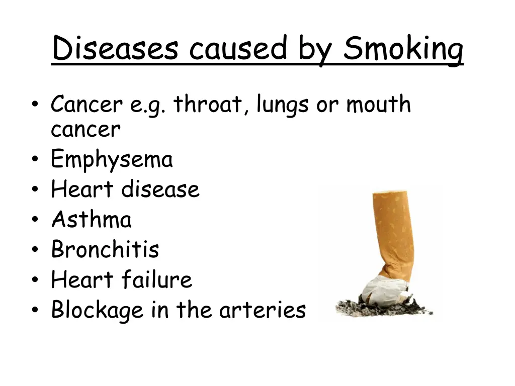 diseases caused by smoking