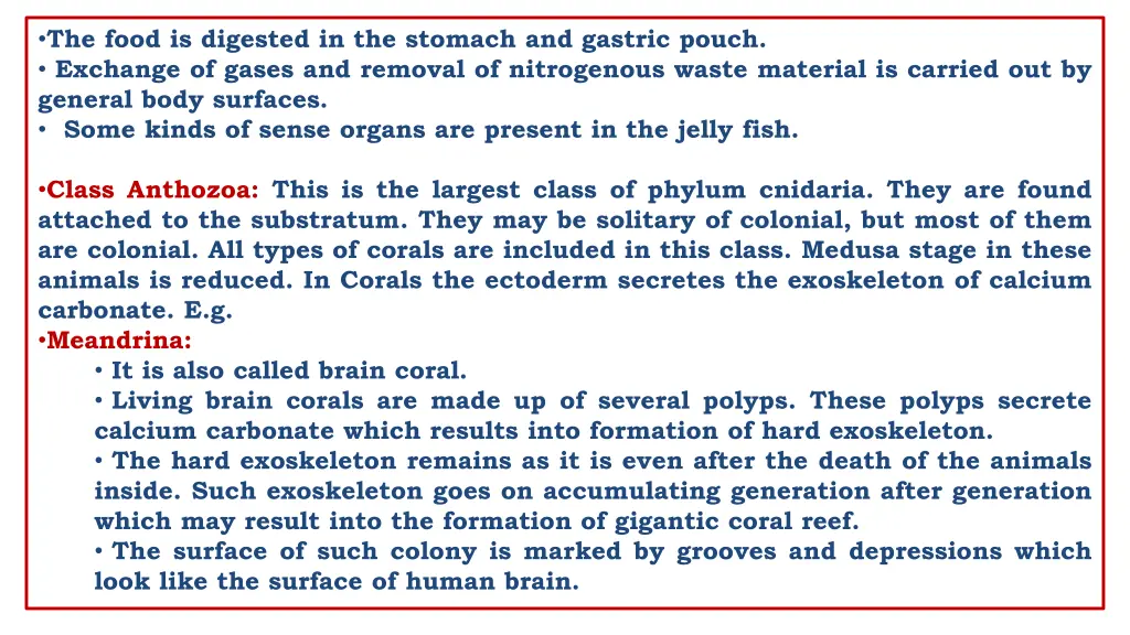 the food is digested in the stomach and gastric