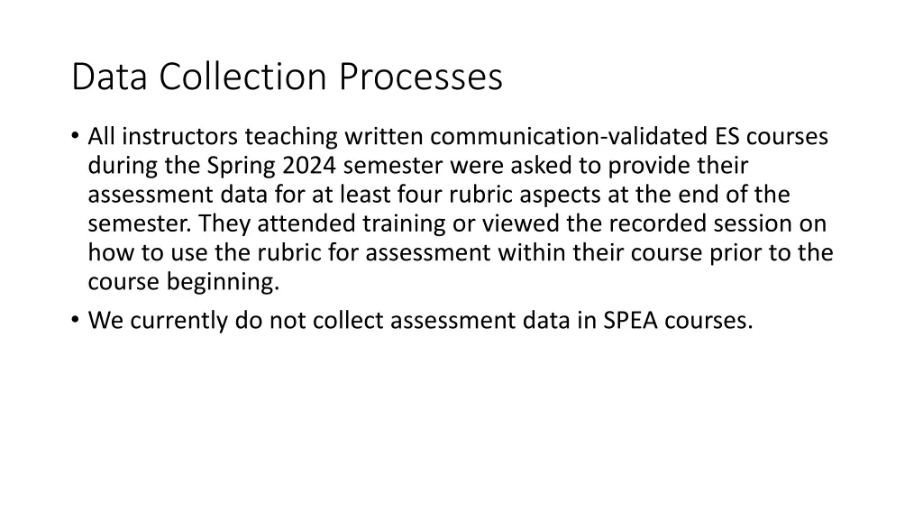 data collection processes