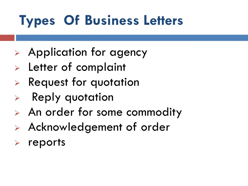 types of business letters