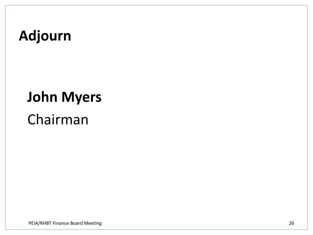 adjourn