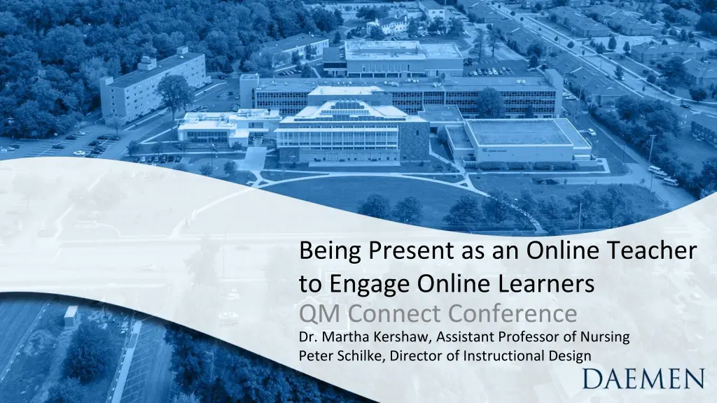 being present as an online teacher to engage
