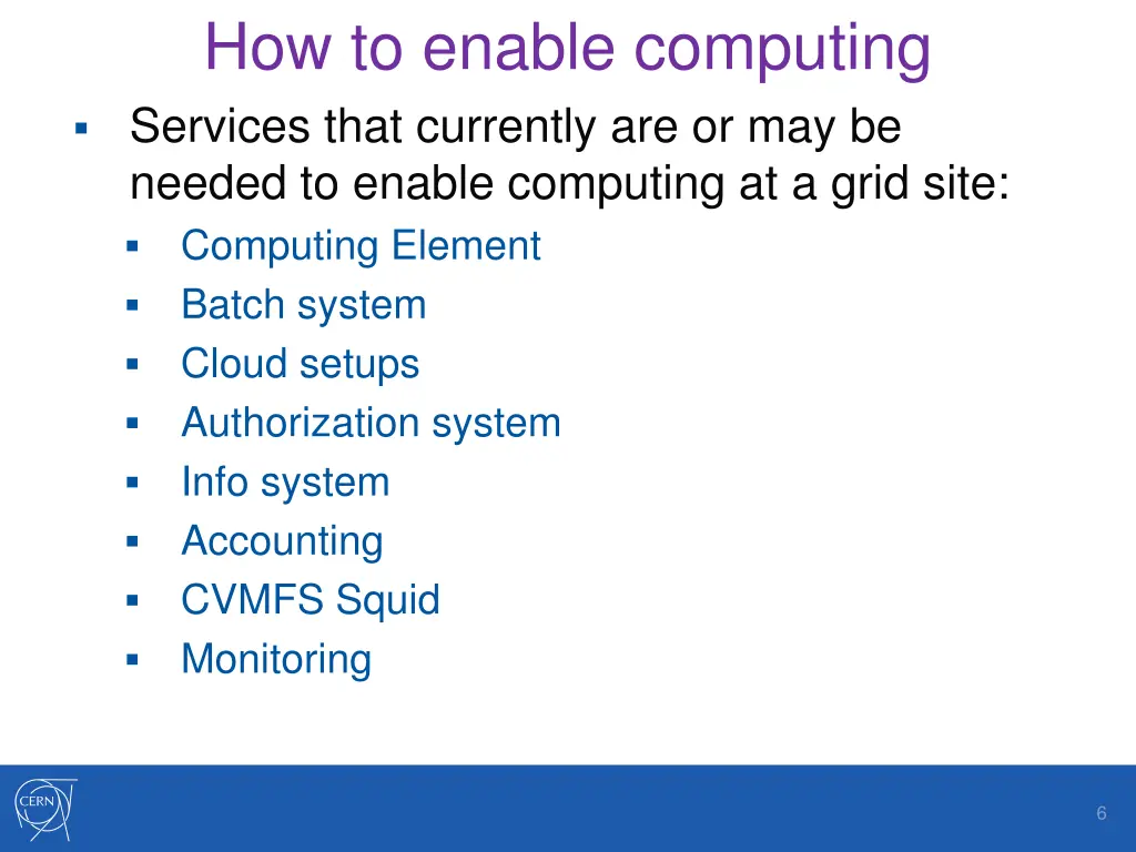 how to enable computing services that currently