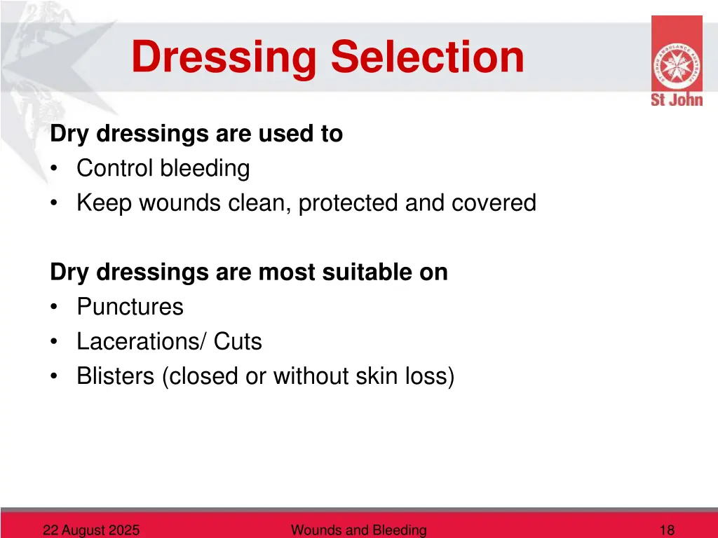 dressing selection 1