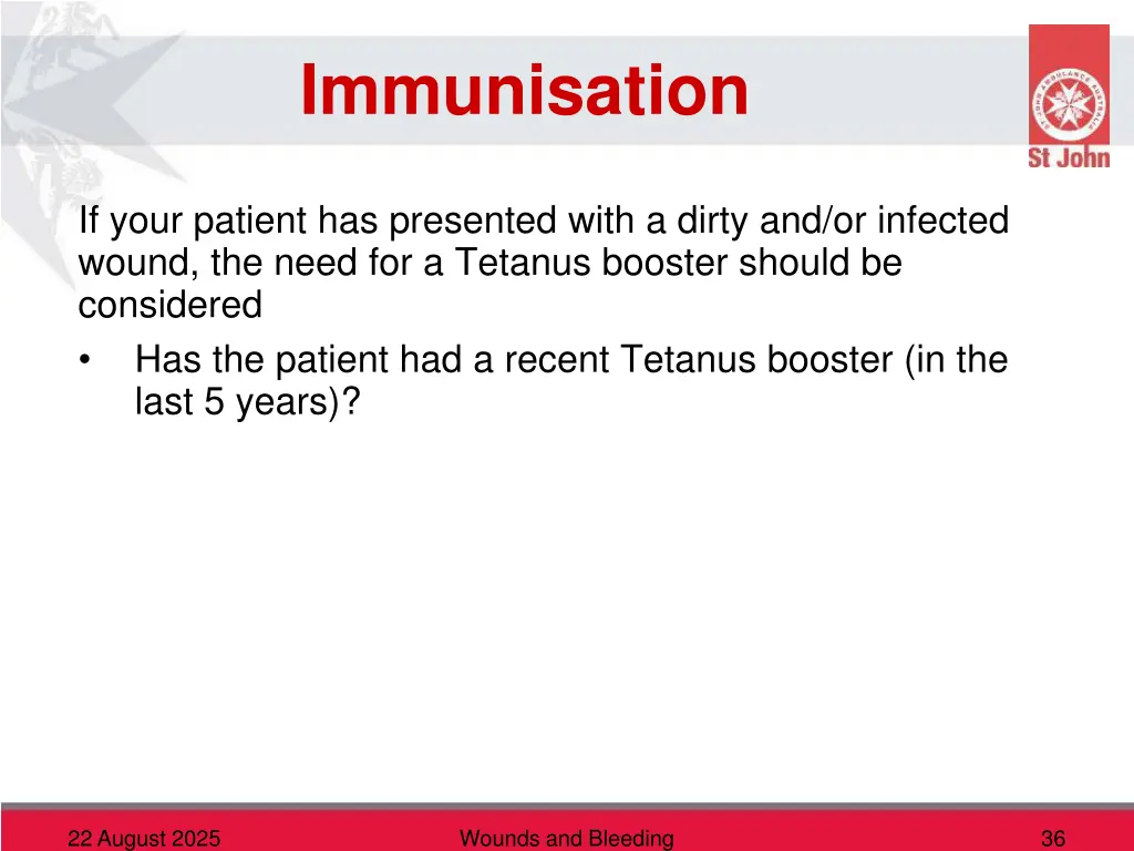 immunisation