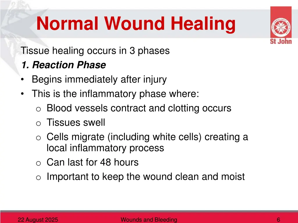 normal wound healing