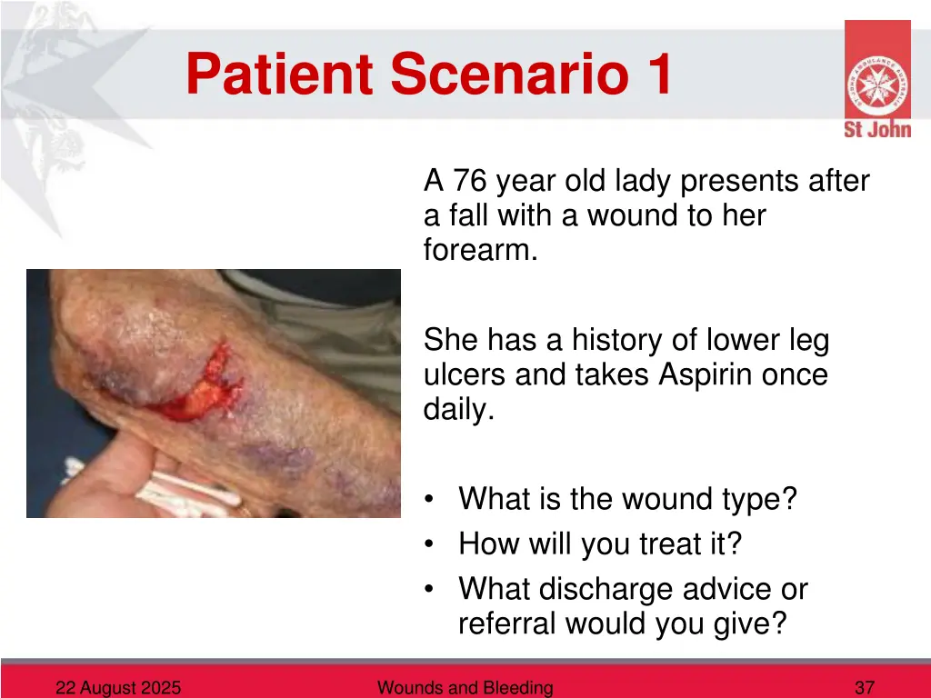 patient scenario 1