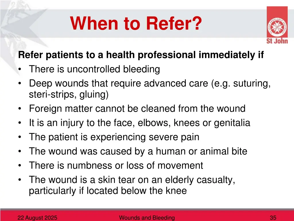 when to refer
