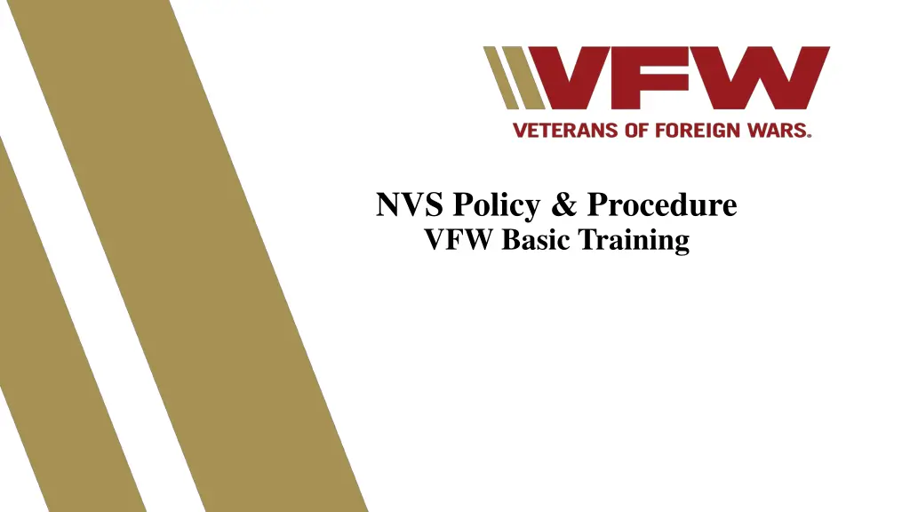 nvs policy procedure vfw basic training